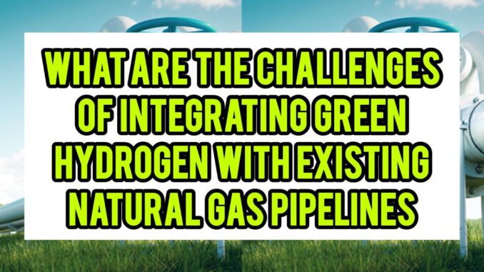 What Are The Challenges Of Integrating Green Hydrogen With Existing Natural Gas Pipelines What Are The Challenges Of Integrating Green Hydrogen With Existing Natural Gas Pipelines