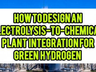 How To Design An Electrolysis-To-Chemical-Plant Integration For Green Hydrogen