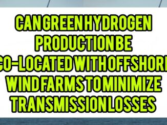Can Green Hydrogen Production Be Co-Located With Offshore Wind Farms To Minimize Transmission Losses